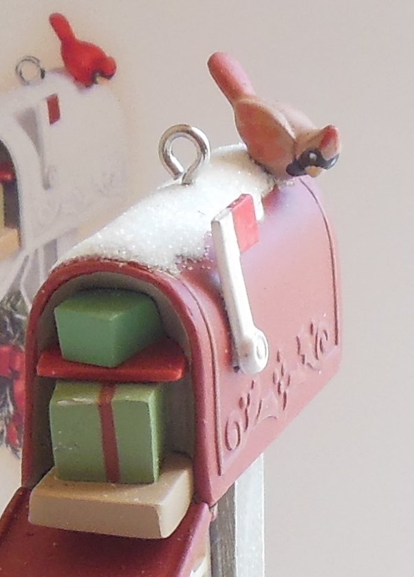 Image 5 of Hallmark Christmas Tree Orament Holiday Mail Mailbox QXG2753 Julie Forsyth