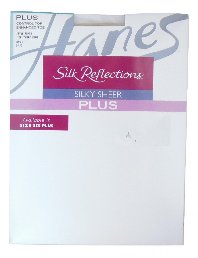 Hanes Silk Reflections Pantyhose for Plus Size Women 3 XL Nude Hosiery