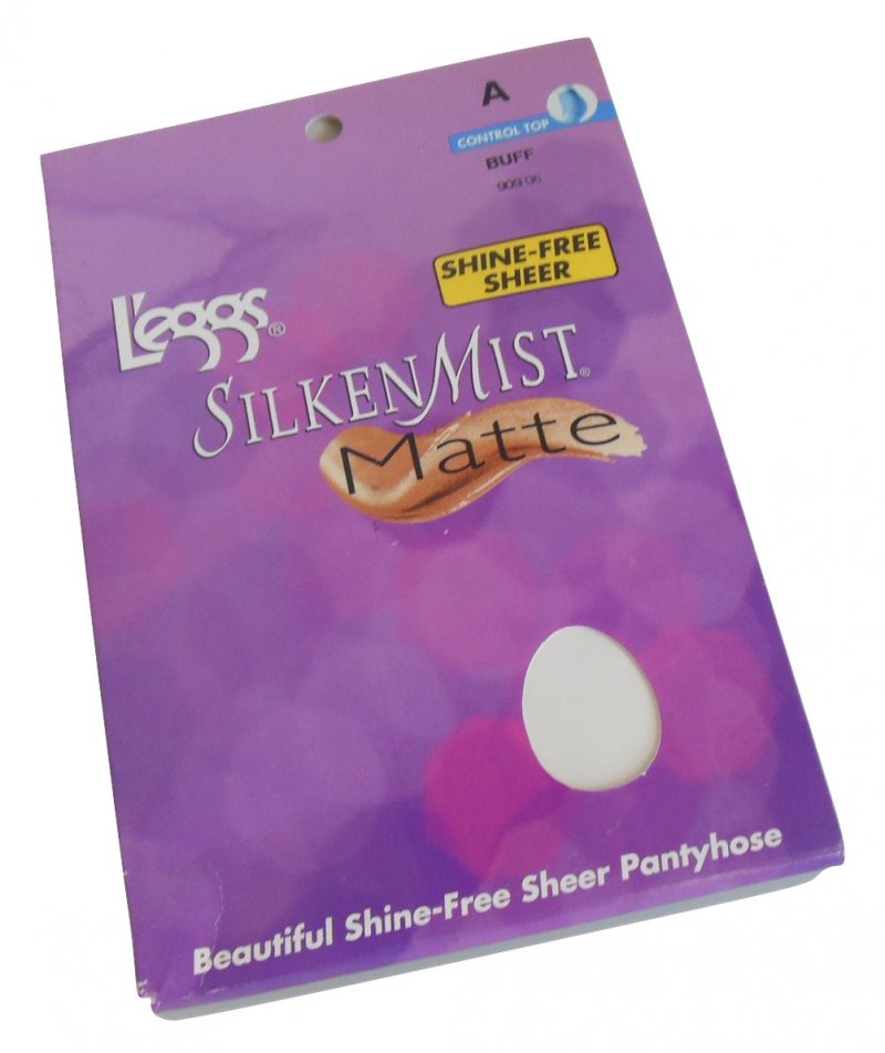 L'eggs Silken Mist Pantyhose Buff A Control Top Shine Free Sheer Matte Hosiery