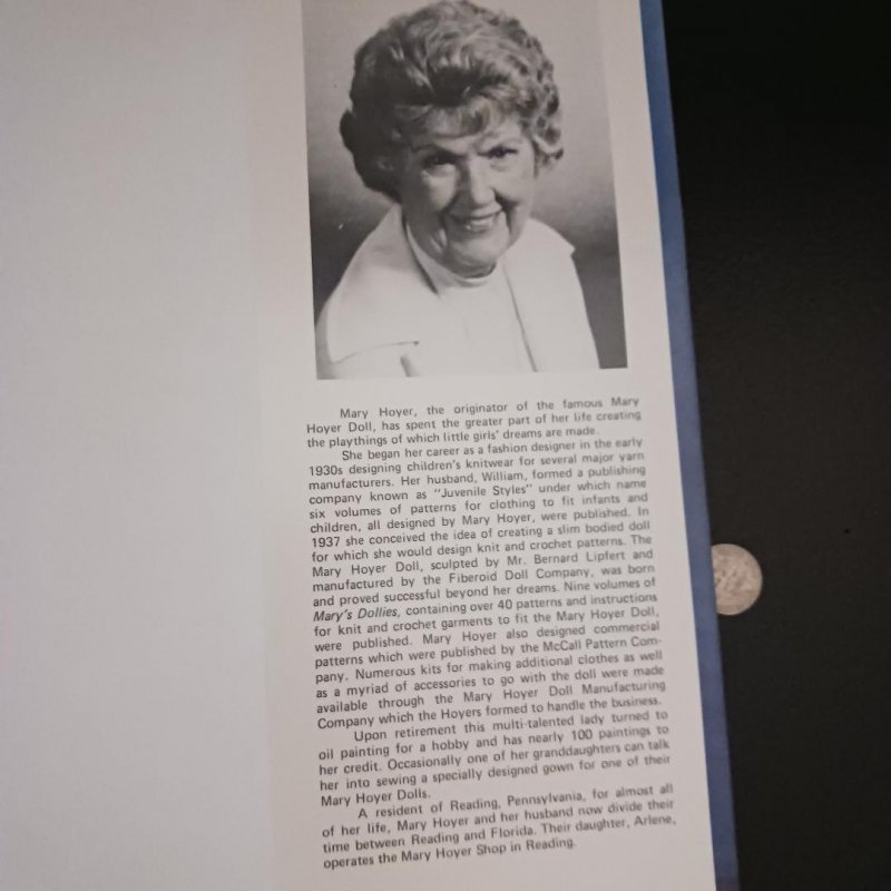 Image 3 of Mary Hoyer and Her Dolls Hardcover Book 1982 Plus Patterns to Crochet Knit Sew