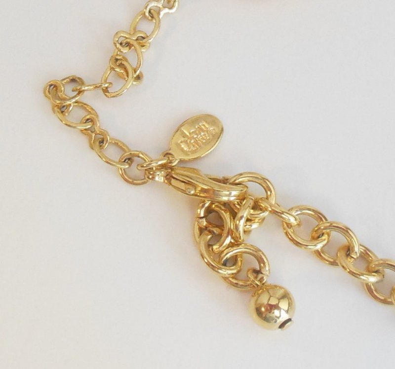 Image 4 of Vintage Joan Rivers Long Length Necklace Circle and Oblong Shape 42 to 45 Inch 