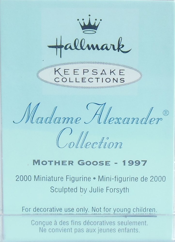 Image 2 of Madame Alexander Merry Miniatures Mother Goose Hallmark 2000 Figurine Lady