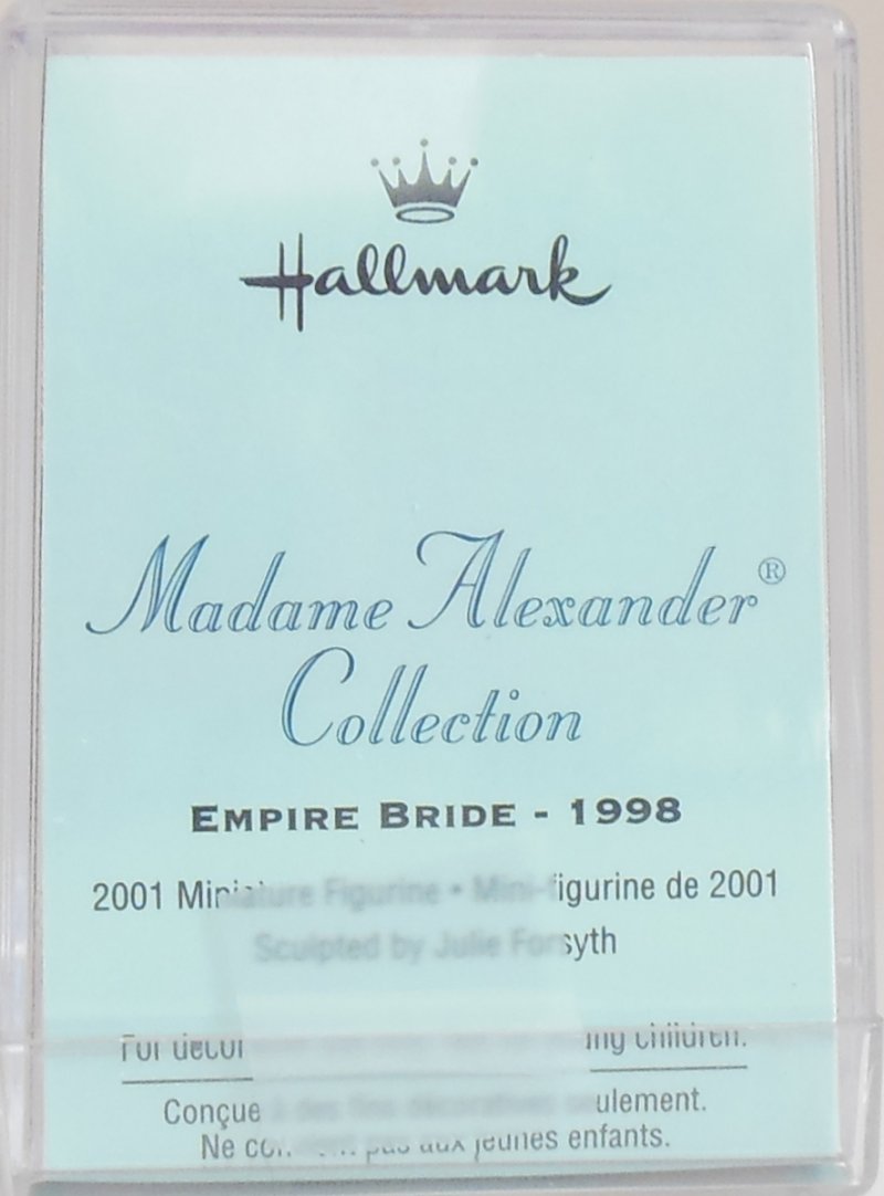 Image 2 of Madame Alexander Empire Bride Merry Miniature Hallmark Figurine Gift for Bride