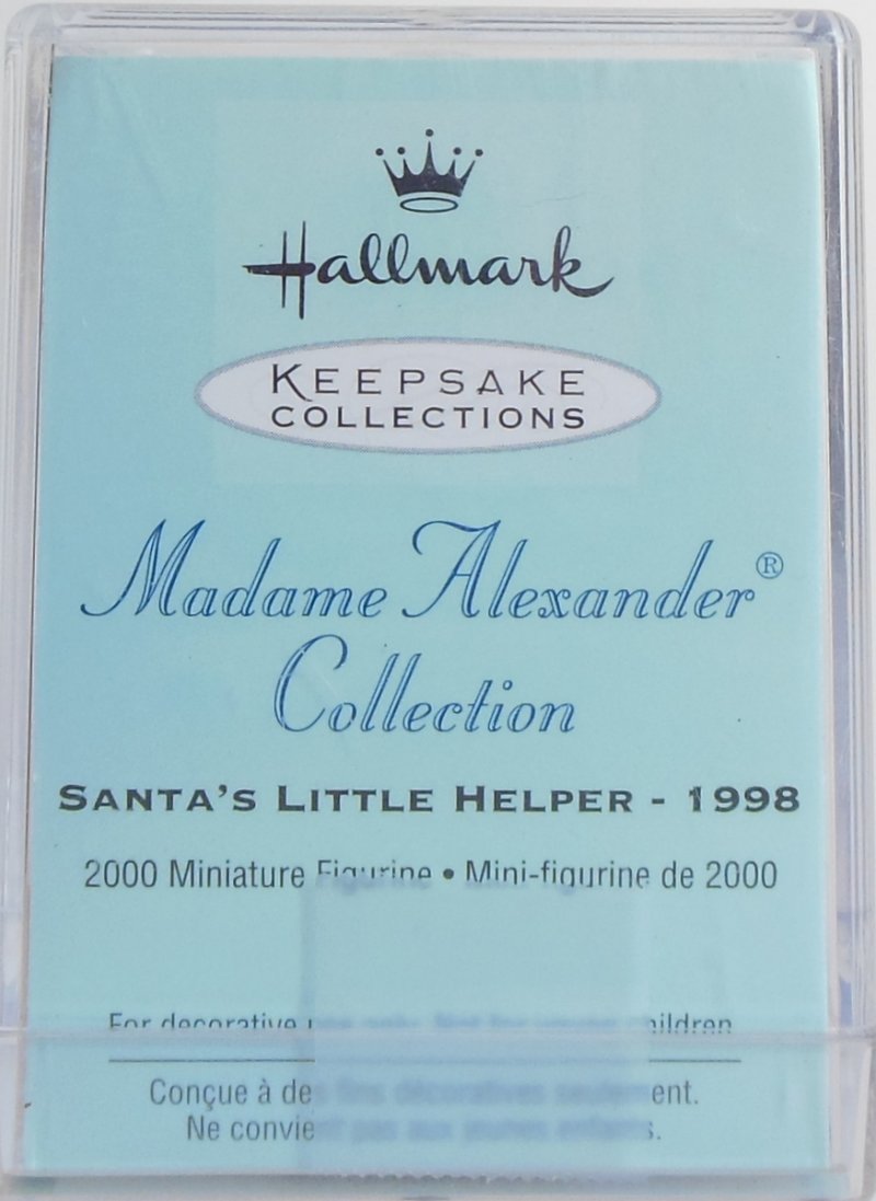 Image 2 of Madame Alexander Santas Little Helper Merry Miniature Hallmark Girl Figurine