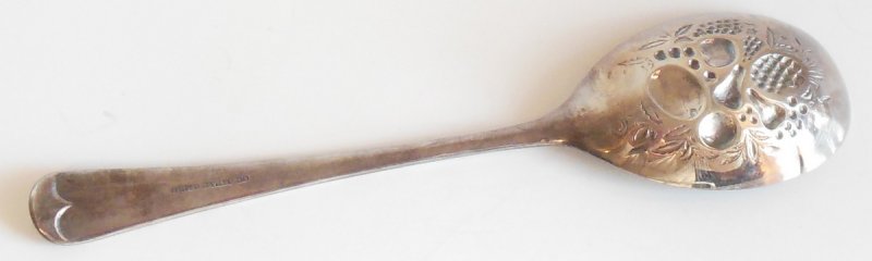 Image 3 of Vintage Sheffield Berry Spoon Silver Plate Fruit Server Pineapple SG EPNS A1