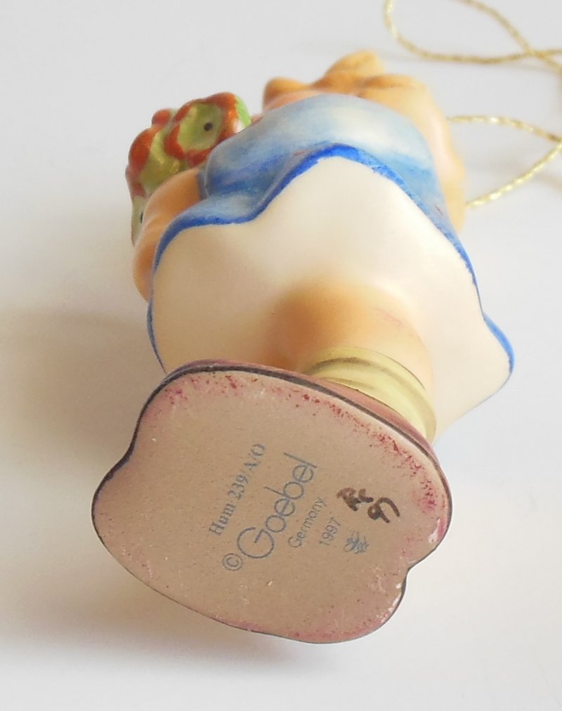 Image 4 of M J Hummel Girl with Nosegay Ornament Germany 1207 Vintage 1997 Figurine