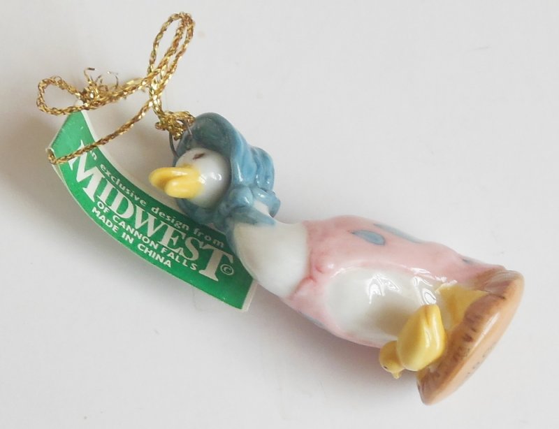 Image 1 of Midwest Cannon Falls Puddle Duck Ornament Vintage Rare Collectible Duck Ornament