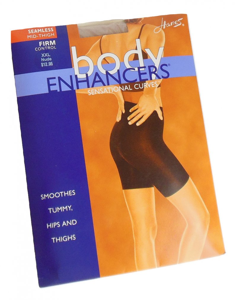 Women's Body Enhancers Shaper Tummy Hips Thighs Seamless Firm Control Nude XXL