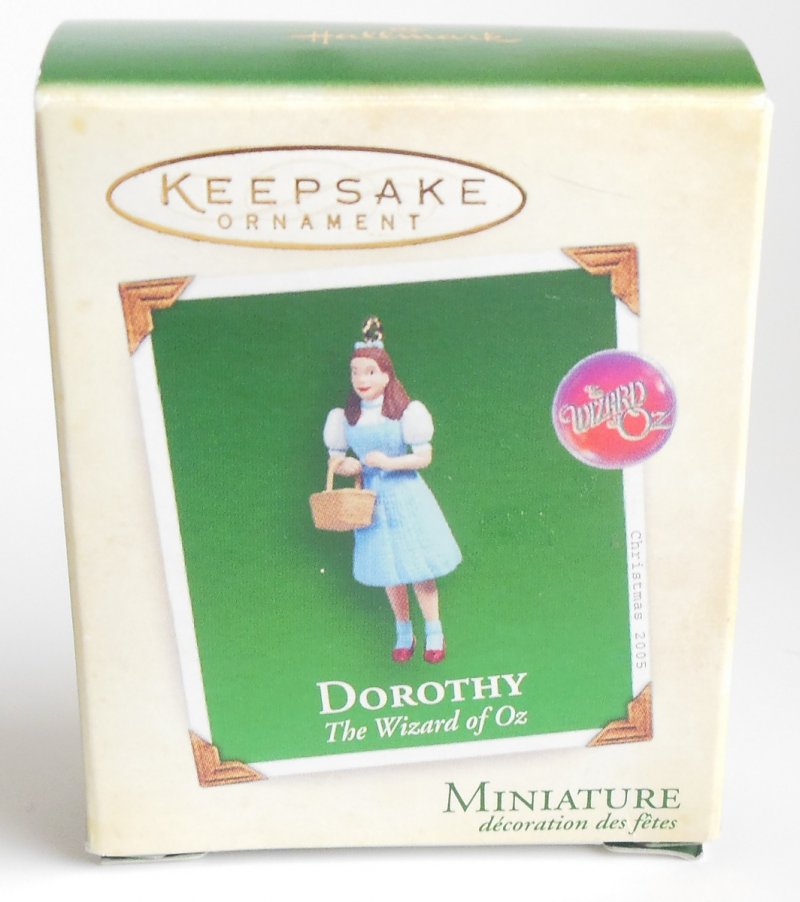 Image 1 of Judy Garland Dorothy The Wizard Of Oz Hallmark Miniature Christmas Ornament
