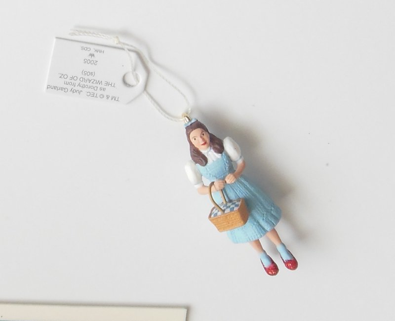 Image 2 of Judy Garland Dorothy The Wizard Of Oz Hallmark Miniature Christmas Ornament