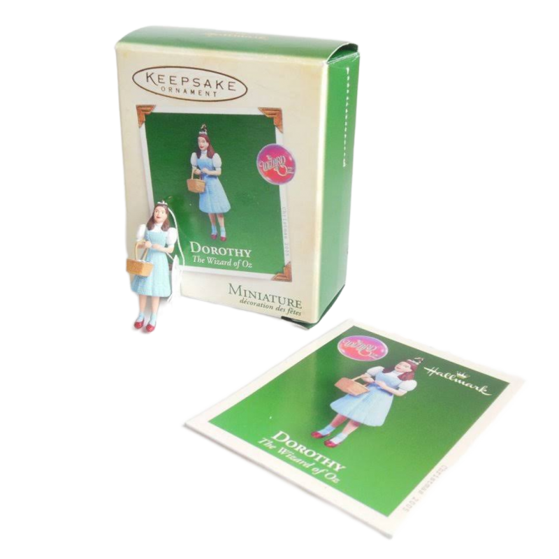Judy Garland Dorothy The Wizard Of Oz Hallmark Miniature Christmas Ornament