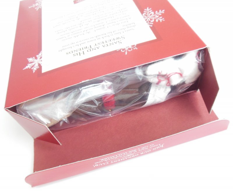 Image 2 of Hallmark Ornament Set Santa and His Sweetest Friends Plus Stuffed Frosty Santa