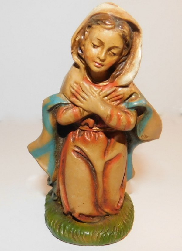 Vintage Italian Mother Mary Holy Virgin Christmas Nativity Figurine Replacement