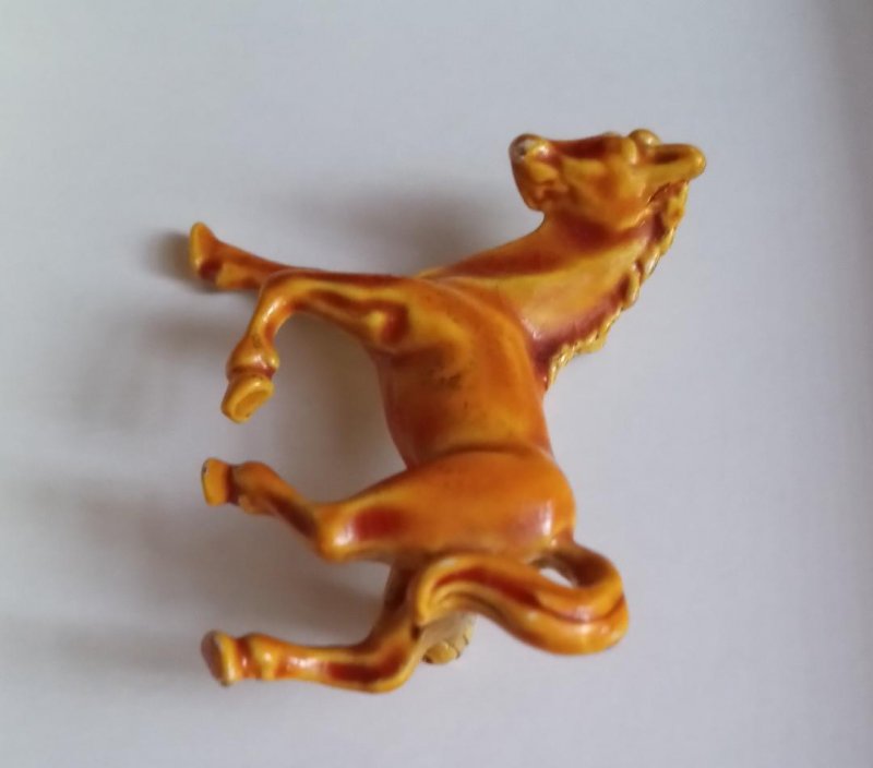 Image 1 of Vintage Horse Pin for Blouses Shirts Men's Women's Unisex Enamel Jewelry