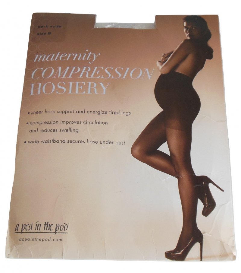 Maternity Compression Panthose a Pea in the Pod Hosiery Dark Nude B Small