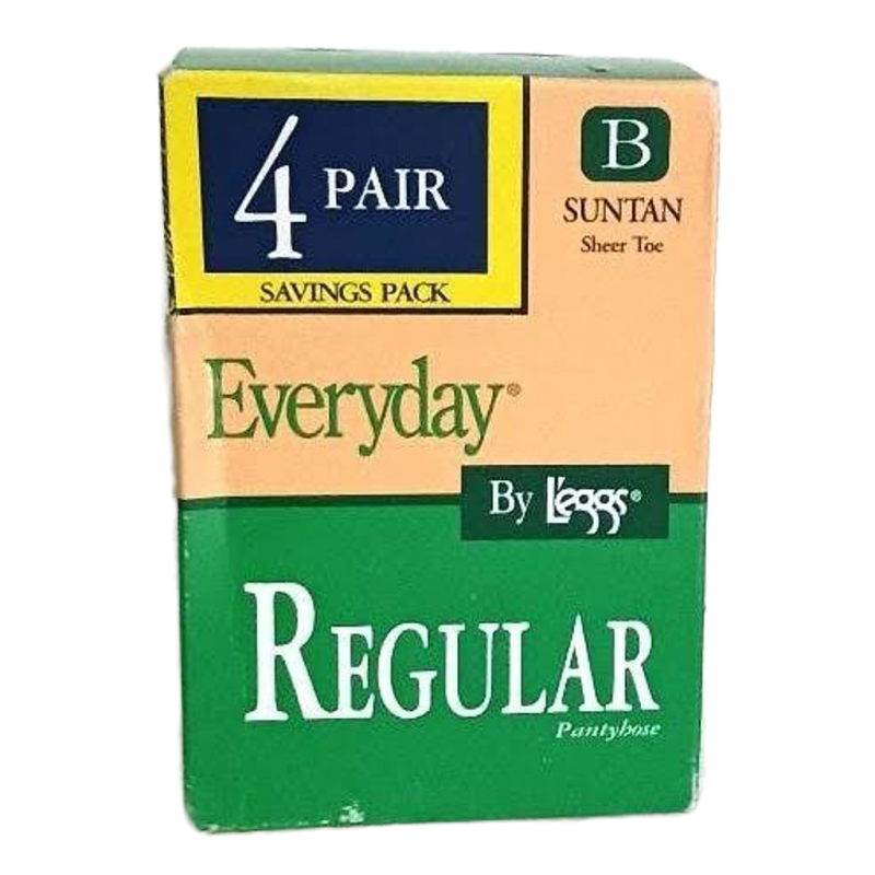 Everyday Pantyhose By Leggs One Box of 4 Pairs Sz B Small Hosiery in Suntan