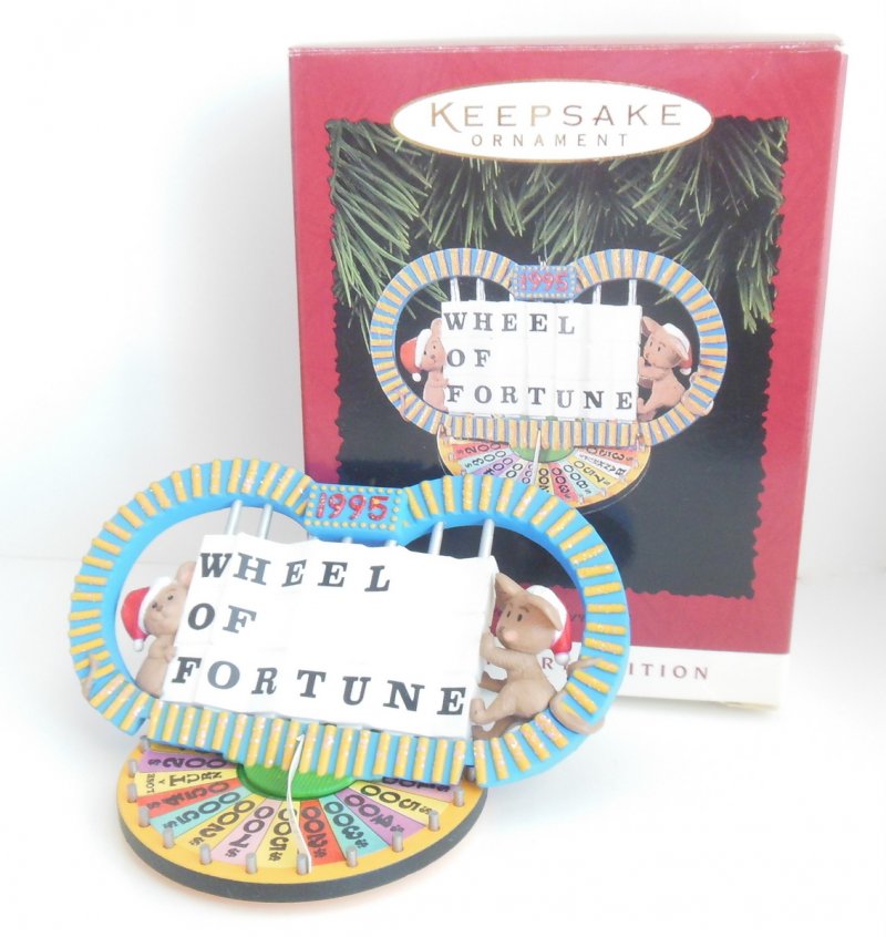 Hallmark Christmas Ornament Wheel Of Fortune Anniversary Edition QX6187 Vintage