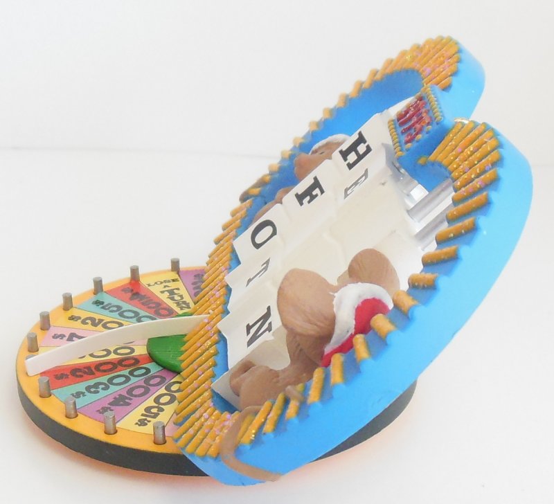 Image 2 of Hallmark Christmas Ornament Wheel Of Fortune Anniversary Edition QX6187 Vintage