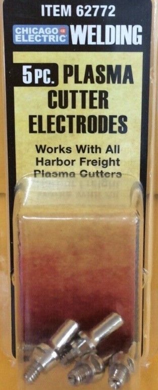 Image 1 of 5 pc Plasma Cutter Electrodes Welding 62772 Works w/ all Harbor Plasma Cutters