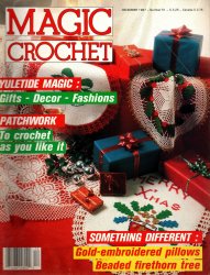 Magic Crochet Vintage Magazine Number 61 Gifts Deco Fashions Patchwork Yuletide