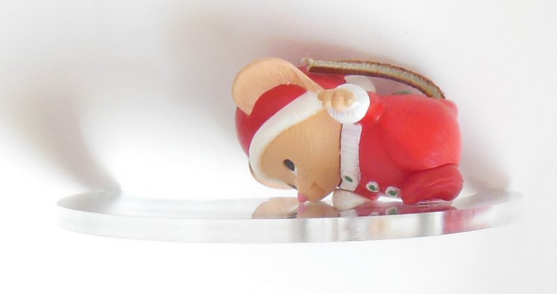 Image 3 of Hallmark Mouse in the Moon Christmas Tree Ornament QX4166 1986 Vintage