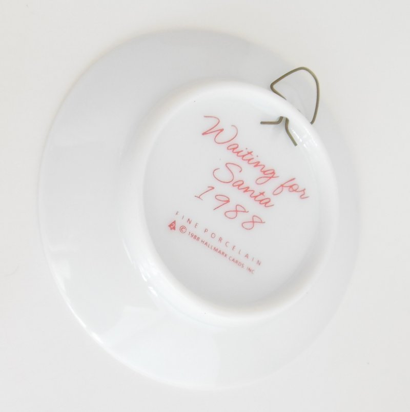 Image 2 of Hallmark Waiting for Santa Plate Christmas Ornament Second in Series QX4061