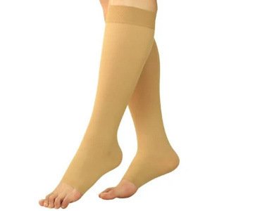 Genuine Bevisible Maternity Compression Sleeves Socks Open Toe Beige S M Combo