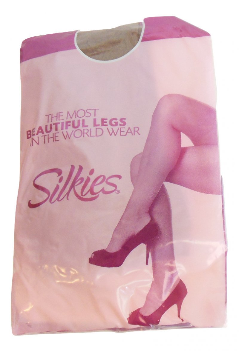 Silkies Sheer Renu Knee Hi High Hosiery Small Beige Nylon Spandex Stockings
