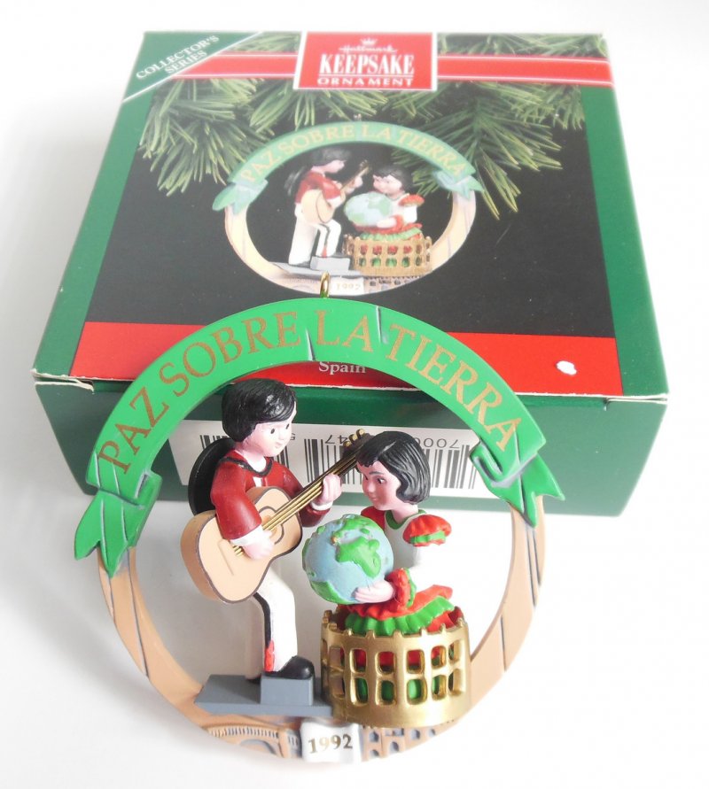 Hallmark Spain Christmas Ornament Peace On Earth Spain Paz Sobre La Tierra