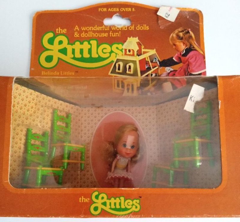 Belinda and Her Chairs The Littles Vintage Tiny Small Doll Die Cast Furniture