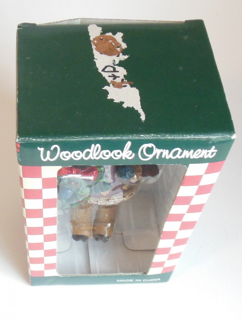 Image 5 of Rustic Country Moose Christmas Tree Ornament by Woodlook Jointed Pins Semi Large