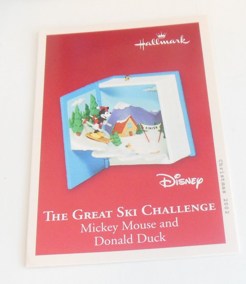Image 9 of The Great Ski Challenge Mickey Mouse Hallmark Tree Christmas Ornament QXD4926