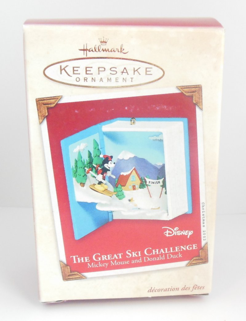 Image 1 of The Great Ski Challenge Mickey Mouse Hallmark Tree Christmas Ornament QXD4926