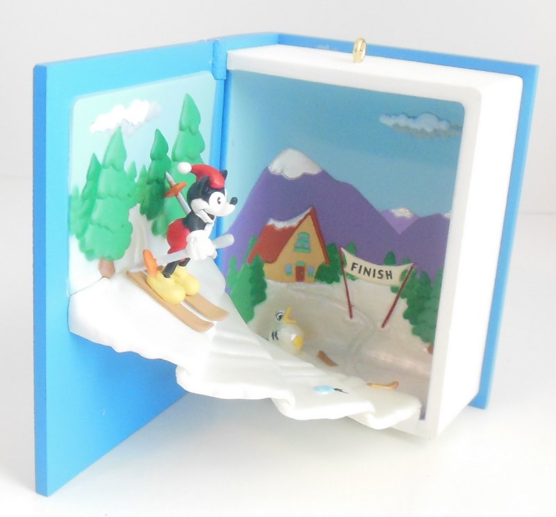 Image 3 of The Great Ski Challenge Mickey Mouse Hallmark Tree Christmas Ornament QXD4926