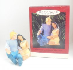 Hallmark Christmas Ornament Pocahontas Captain John Smith by Disney QXI6197