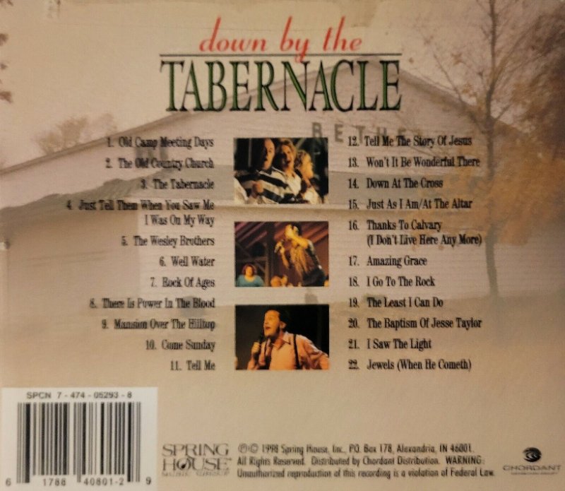 Image 1 of Down by the Tabernacle Gather Gospel Series Music CD Christian Religious Music
