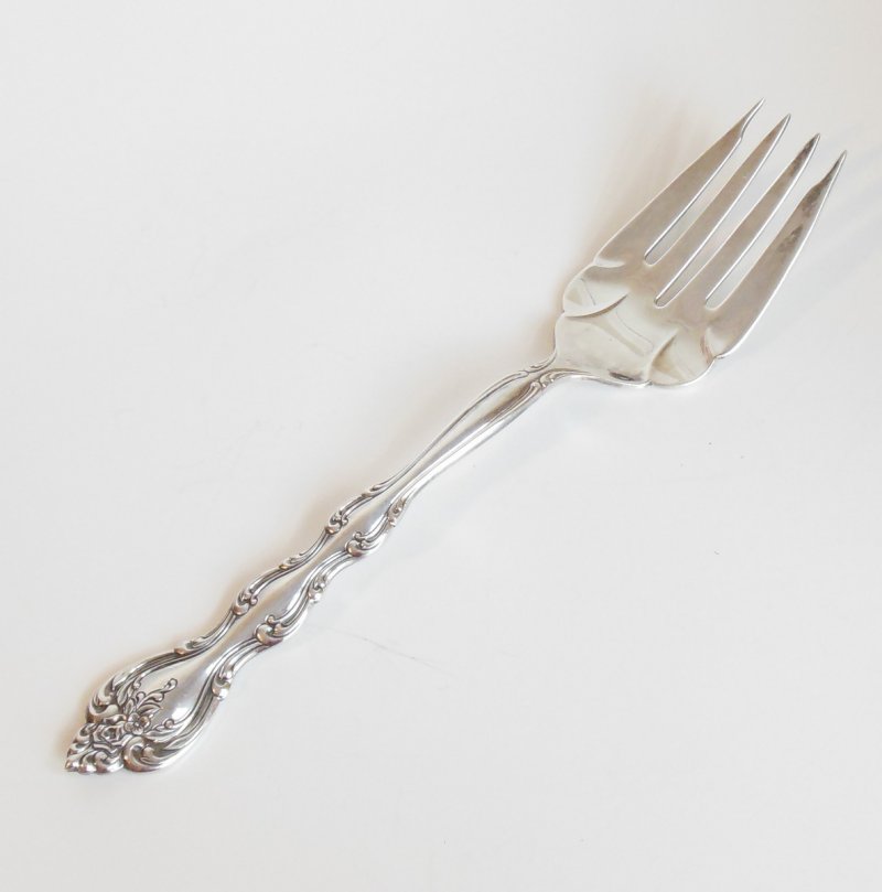 Image 0 of Vintage Ornate International Silverplate Interlude Serving Fork Flatware Utensil