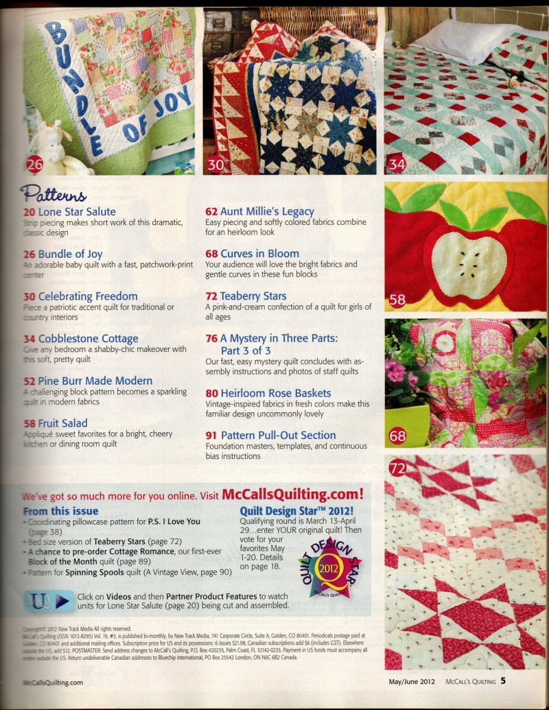 Image 2 of McCall's Quilting Magazine Sizzling Sassy Design Ideas Guest Book Wedding Quilt