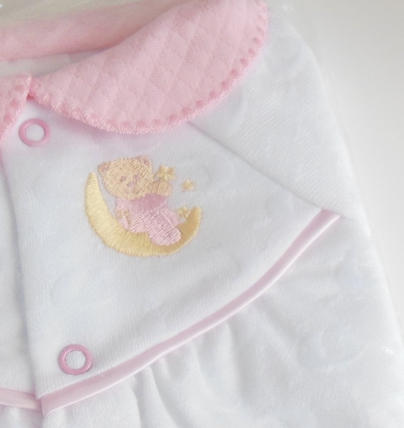 Image 2 of Just Born Convert a Gown Converter 0 to 3 Mos Baby Girl Infant Soft Pink White