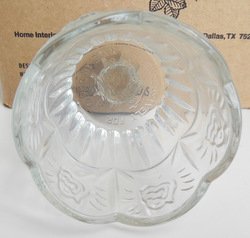 Image 2 of Home Interiors HOMCO Peg Votives Candle Holders Clear Glass Roses Grommets 11345