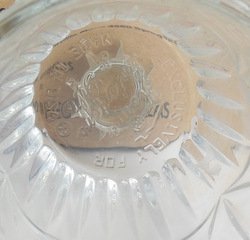 Image 3 of Home Interiors HOMCO Peg Votives Candle Holders Clear Glass Roses Grommets 11345