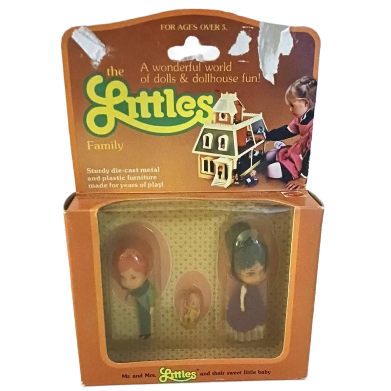 Vintage Tiny Dolls The Littles Mr. and Mrs. Littles and Their Sweet Little Baby