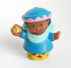 Fisher Price Little People Christmas Nativity Blue Pink Wise Men Man Figure Toy
