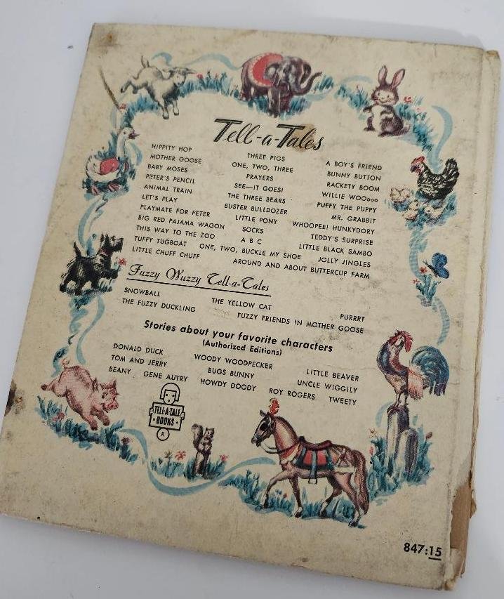 Image 5 of Hi Cowboy Vintage Childrens Book Whitman Tell a Tale Book Boy on Horse 1950
