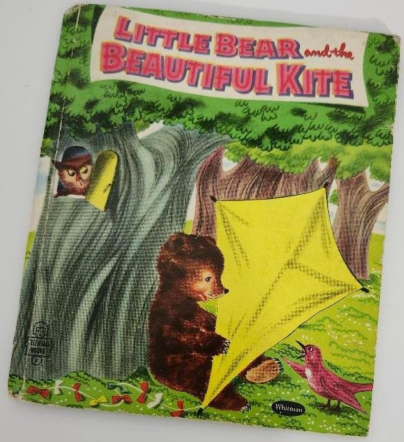 Little Bear and The Beautiful Kite Vintage Childrens Book Tell a Tale Book