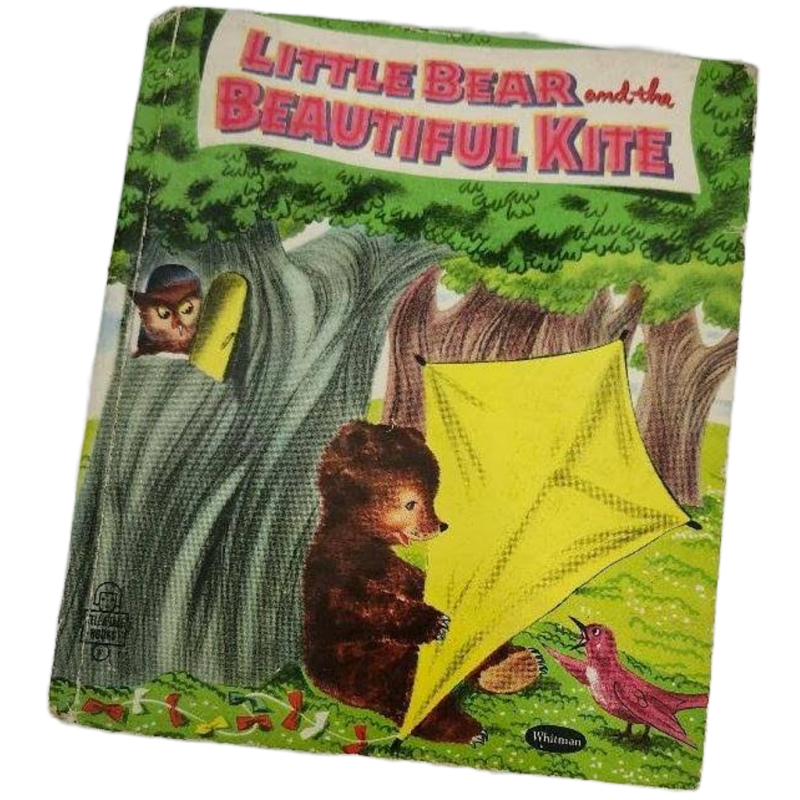 Little Bear and The Beautiful Kite Vintage Childrens Book Tell a Tale Book
