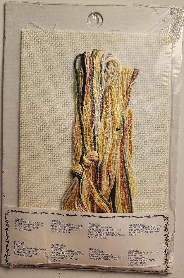 Image 1 of Janlynn The Flutter Blossom Family Counted Cross Stitch Kit Angel Vintage