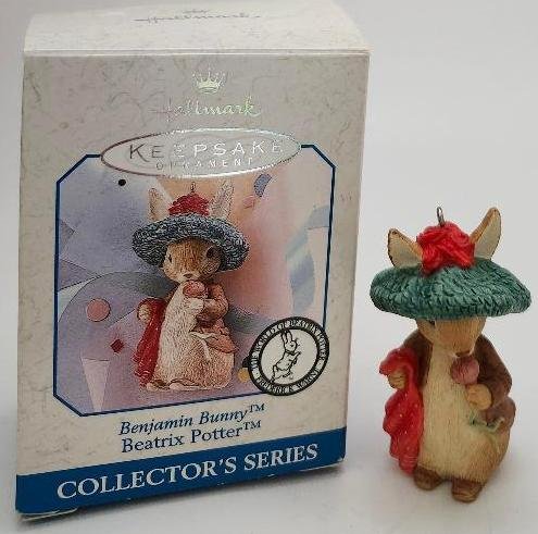 Benjamin Bunny Beatrix Potter Hallmark Christmas Ornament 1998 QE08383