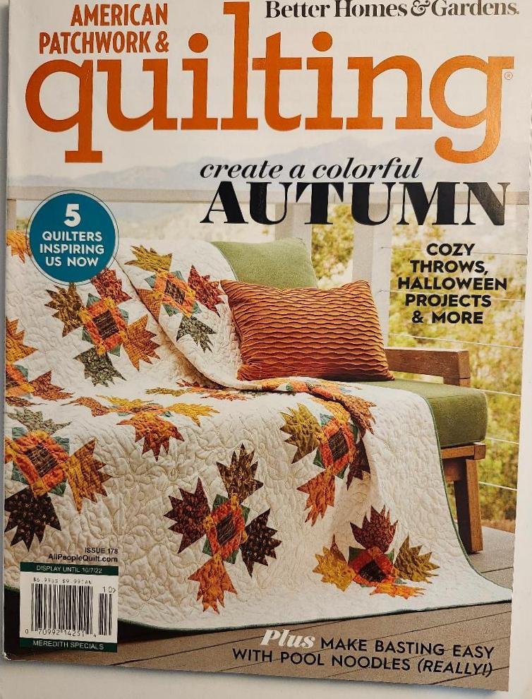 Better Homes & Gardens Magazine American Patchwork & Quilting 178 Oct 2022