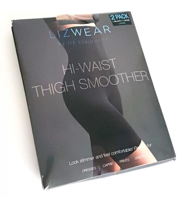 Liz Wear Hi Waist Thigh Mid Section Smoother Seamless Shaper Black Nude Shapwear